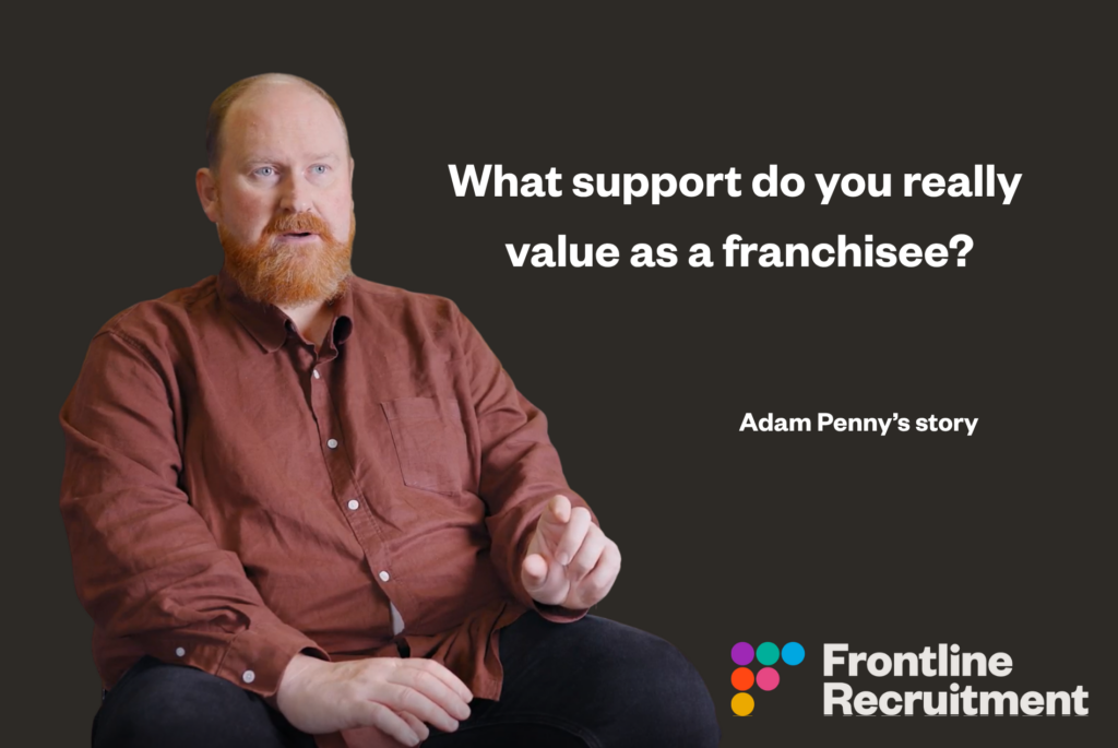 What support helps the most when it comes to starting your recruitment business with Frontline?