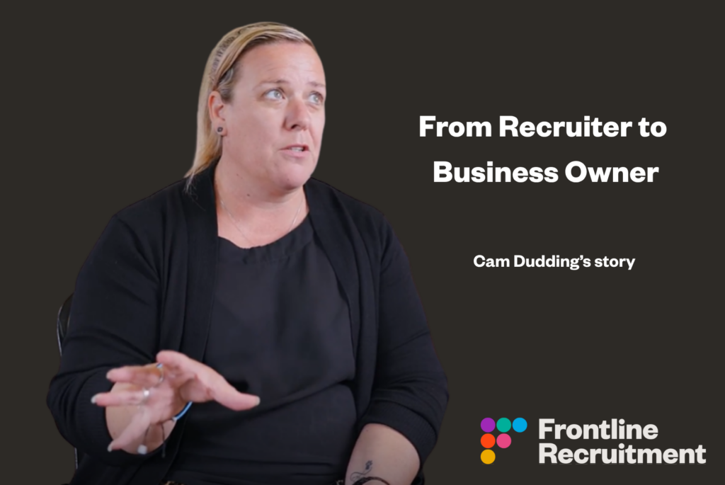 How does starting a permanent recruitment business on a salary with Frontline work? Cam's story