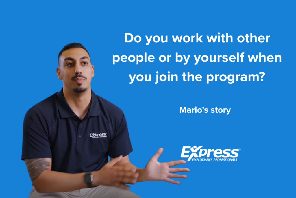 Do you work with other people or by yourself when you join the Recruit To Own program with Express?