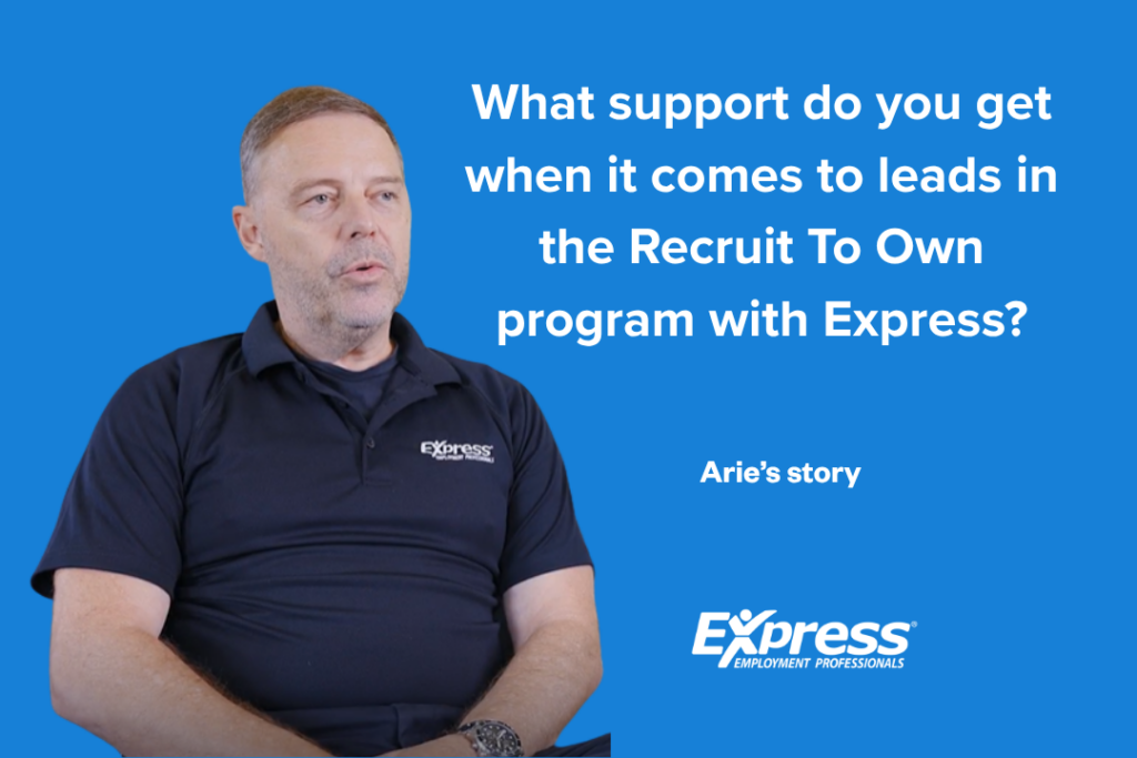 What support do you get when it comes to leads in the Recruit To Own program with Express?